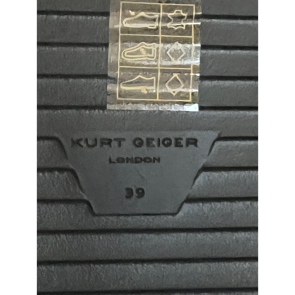 Kurt Geiger Orson Sandals Women 39 Black Excellence Crystal Eagle Head Platform - Picture 8 of 8